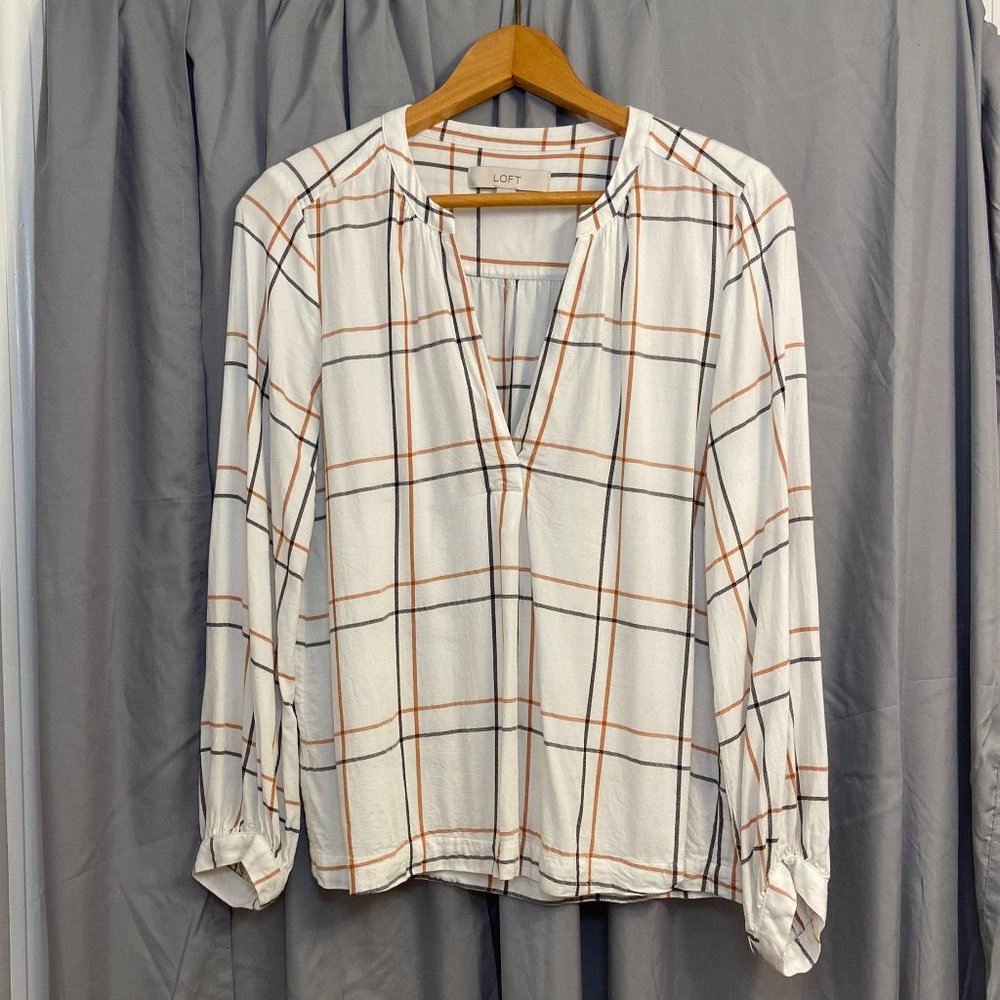 Loft White Blouse